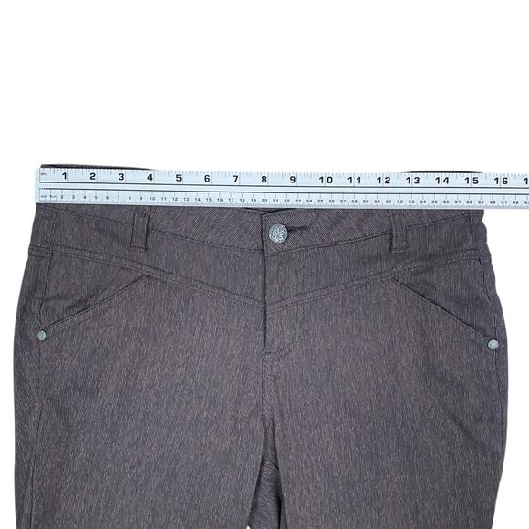 PrAna Tashia Brown Seaming Gorpcore Hiking Outdoors Skinny Pants SZ 4 - Picture 9 of 13